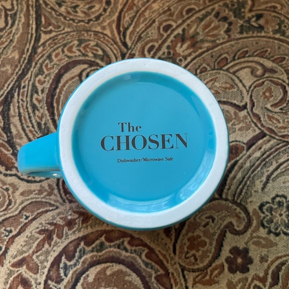 The Chosen “YOU ARE MINE” Teal mug. New in box. Isaiah 43:1 - Picture 4 of 5